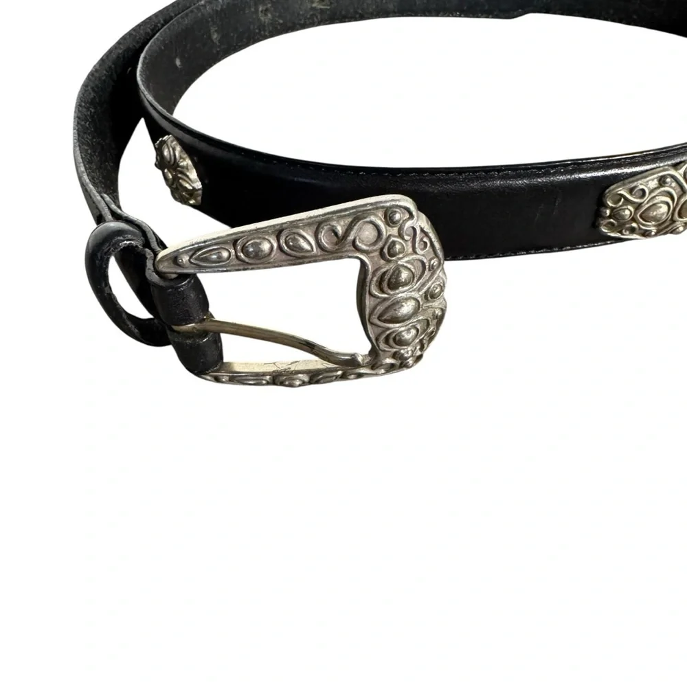 Fossil black leather